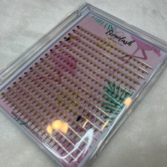 Cils préfaits 10D bruns pour pose volume